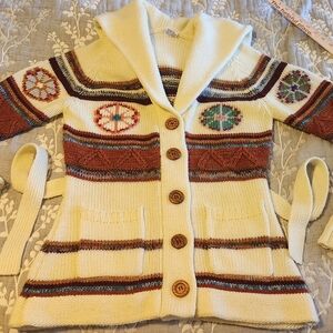 Beautiful hooded sweater cardigan